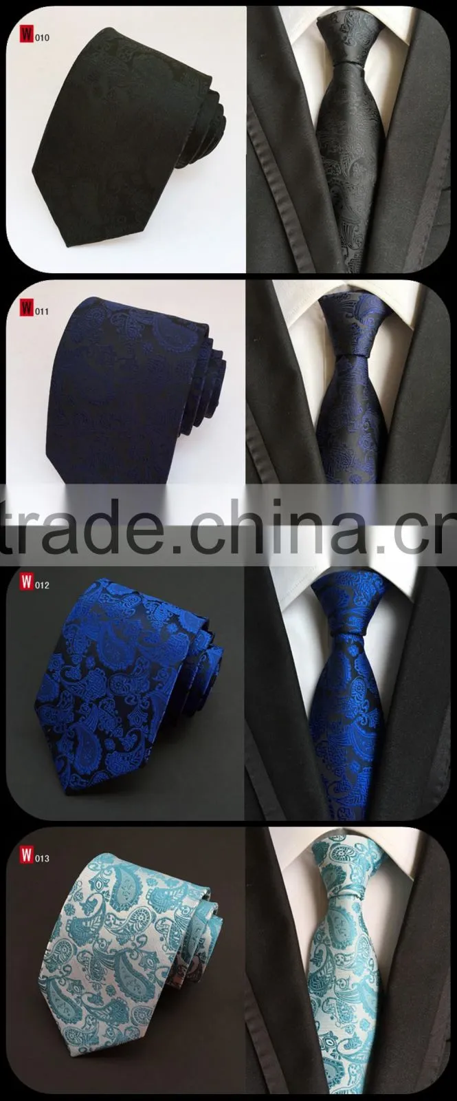 2016 latest Men silk ties sky blue necktie for wedding
