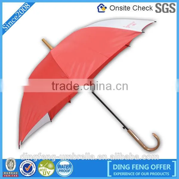 Purple single crook handle sun and rain umbrella