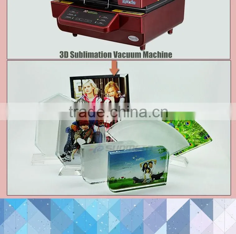 sublimation funny crystal picture digital photo frame photo wedding gift