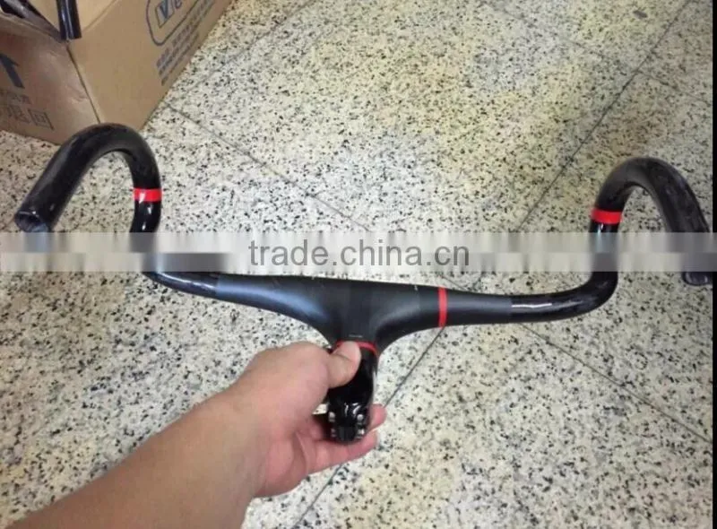cycling bicycle UD High quality bicycle integrated carbon road handlebar ,famous carbon road bicycle handlebar decal OEM