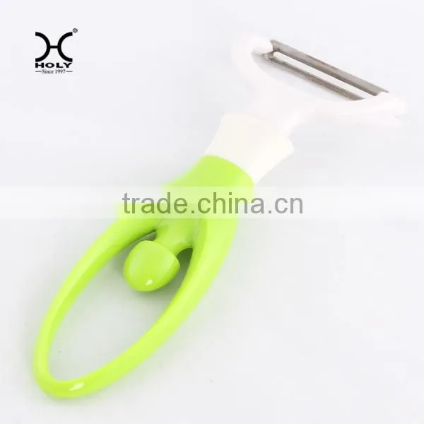Stainless Steel T Shape fruit Skin Peeler With ABS Handle