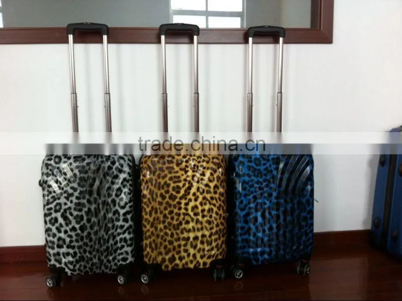 2014 new style Leopard-printed ABS&PC Travel Luggage