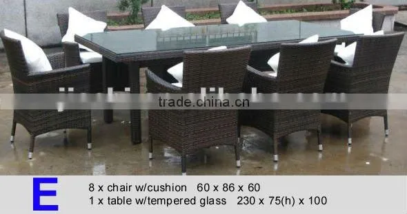 rattan dinning furniture outdoor
