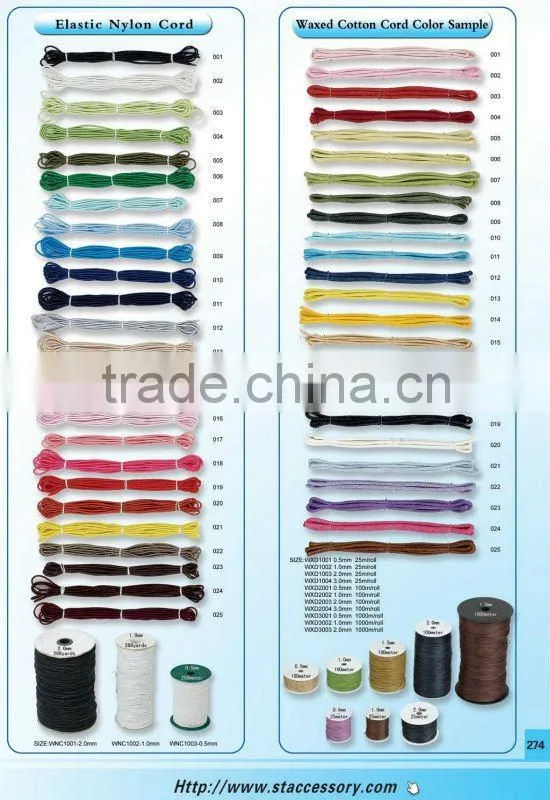 Hot Selling Wholesale Waxed Cotton Cord 100% Cotton