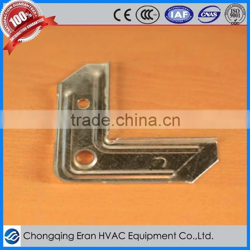 Flange sheet metal corner