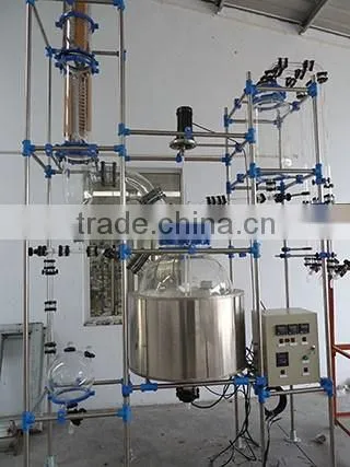 Cheapest good quality 2016 2L-250L Single Layer Glass Reator