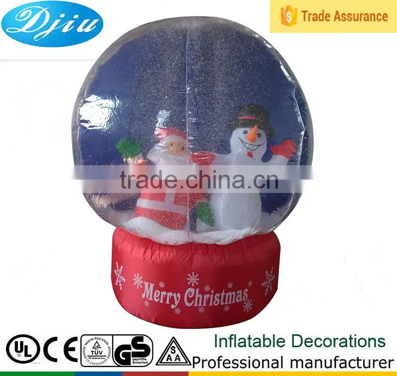 DJ-B-105 inflatable decoration christmas plastic ornaments balln with logo outdoor