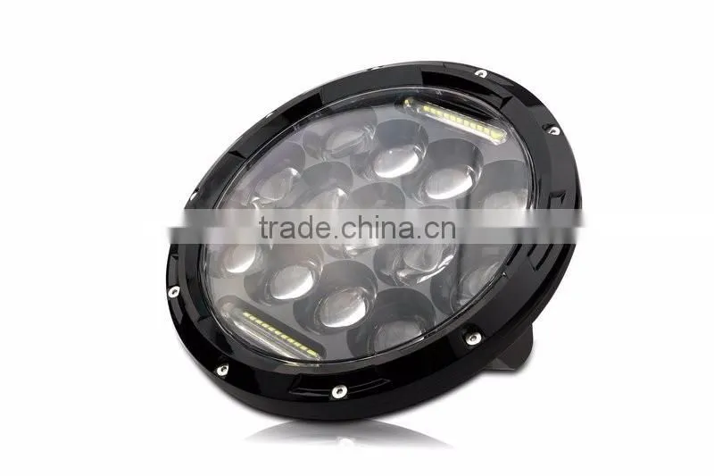 Wholesale 75W 7 Inch Round Headlight 12v 24v & DRL forJee-p Wrangler JK/TJ/LJ 07-15 Harley and Hummer