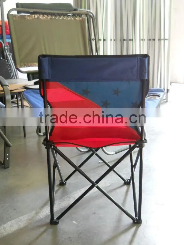 Flag Folding Camping Chair With Flag Printing