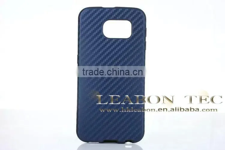 high quality ultrathin carbon fiber style Soft TPU Back Cover Case For Samsung Galaxy S6