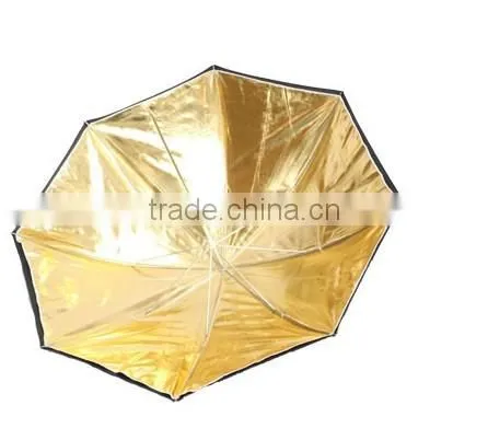 Photographic Equipment Gold Black Reflective Umbrella