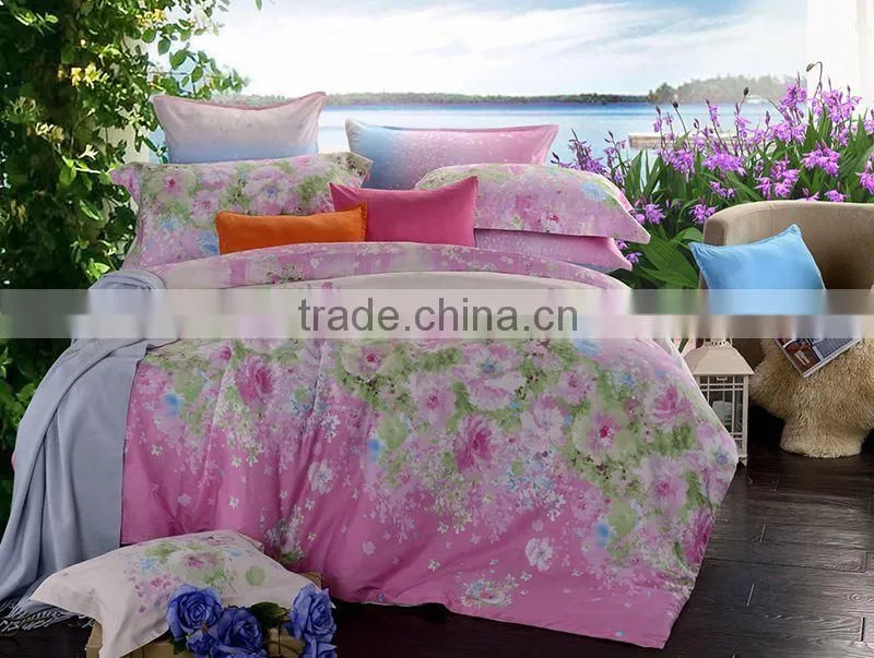 bedding sets pigment print flower designs