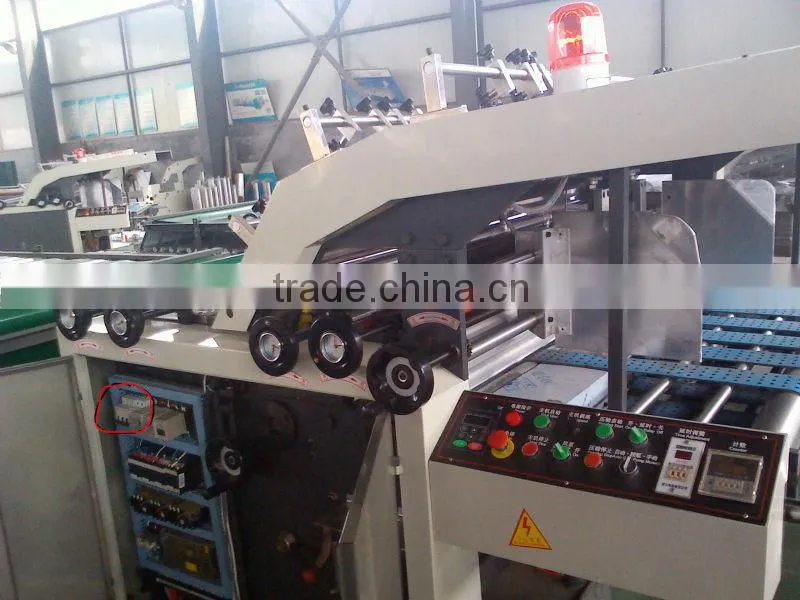 semi-auto carton box flute laminator/laminating machine