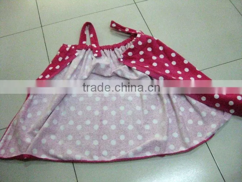 solid terry 100% cotton bathrobe with border