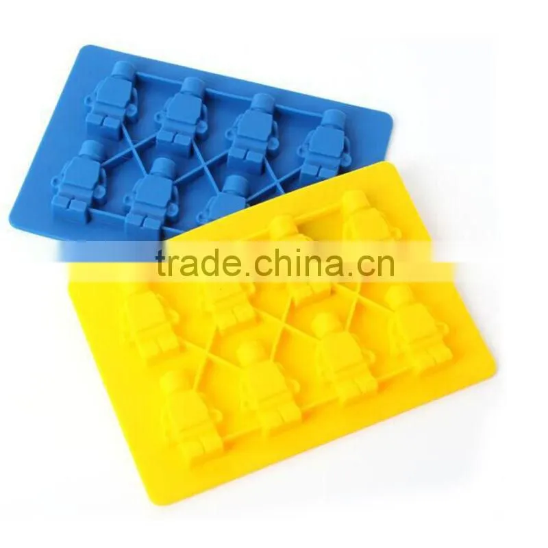 Silicone Minifigure Sweet Candy Tray Bricks Figures Ice Cube Mold Silicon Chocolate Mould