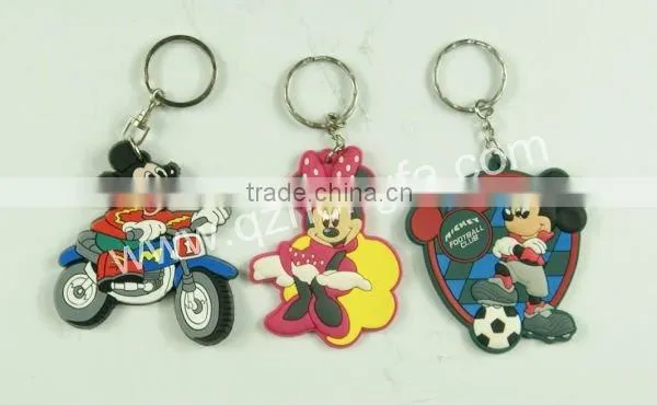 Promotion gifts 3d Soft PVC Keychain Chrismas Keyring