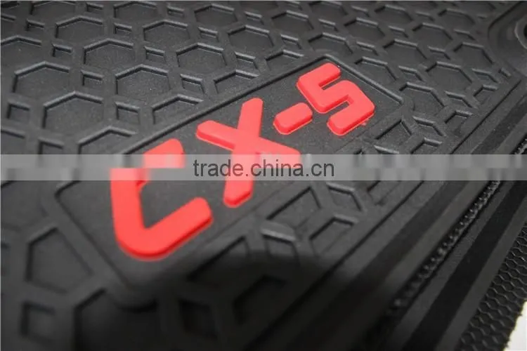 With strong hanger 3D car name for Mazda CX-5 soft car mat