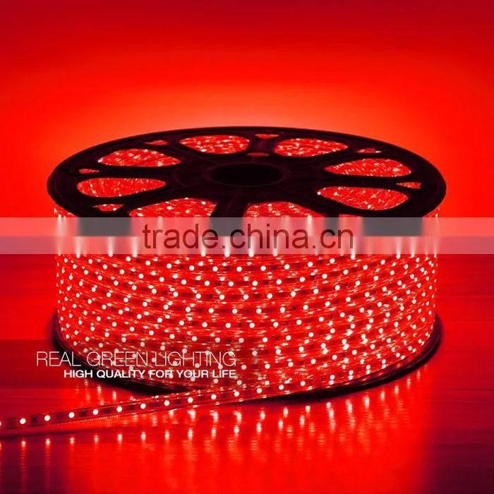 Waterproof Red Flexible 220V 3528 SMD LED Strip Lights For Outdoor Use