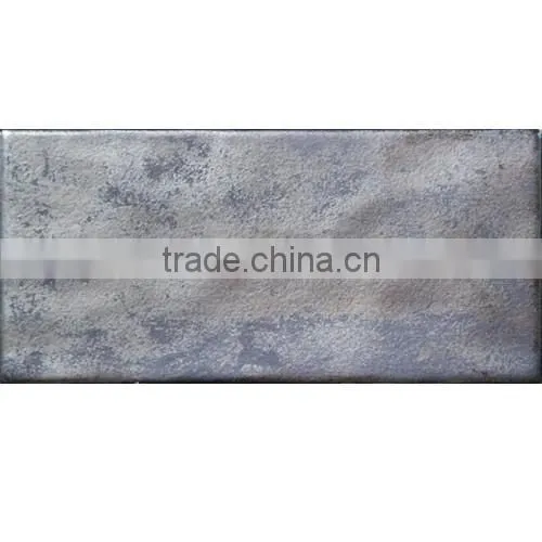 EMBOSS 100*200mm rustic metal ceramic kitchen tile porcelain floor tile