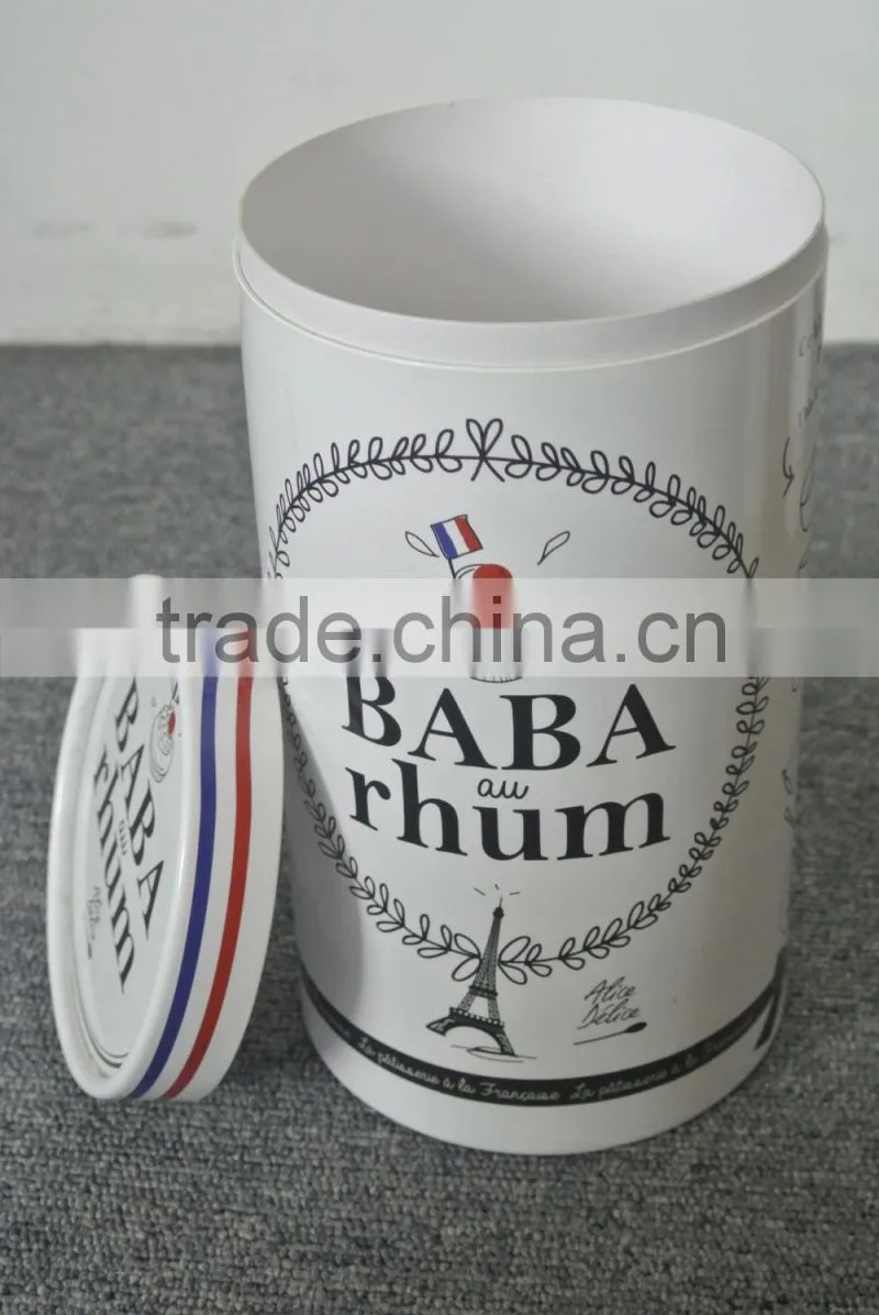 high-end eco-friendly paper round tea box