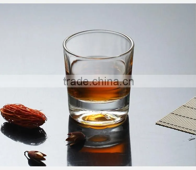 Personalized clear mini whiskey glass cup