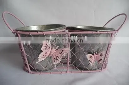 wire mesh basket 2 zinc pot inside