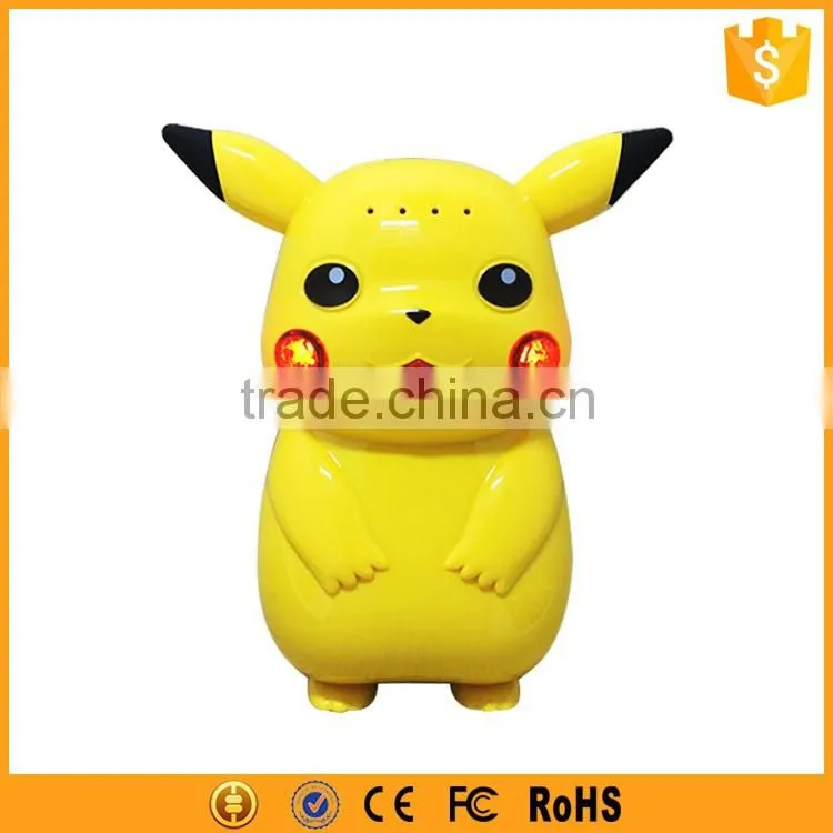 Novelty Cell Phone Portable Charger for Pikachu Power Bank 5200mAh