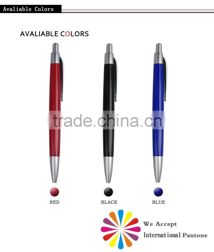 2015 Hot HuaHao Metelic color touch pen plastic ball pen for sale