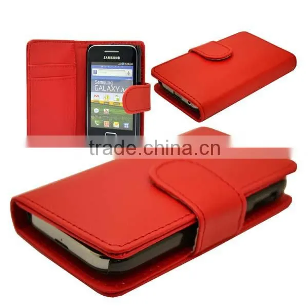 sleeping mode cell mobile phone case/PU leather case for Samsunng galaxy ace plus S7500