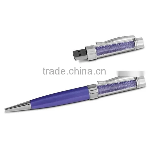 Crystal pen bulk sale usb flash drive