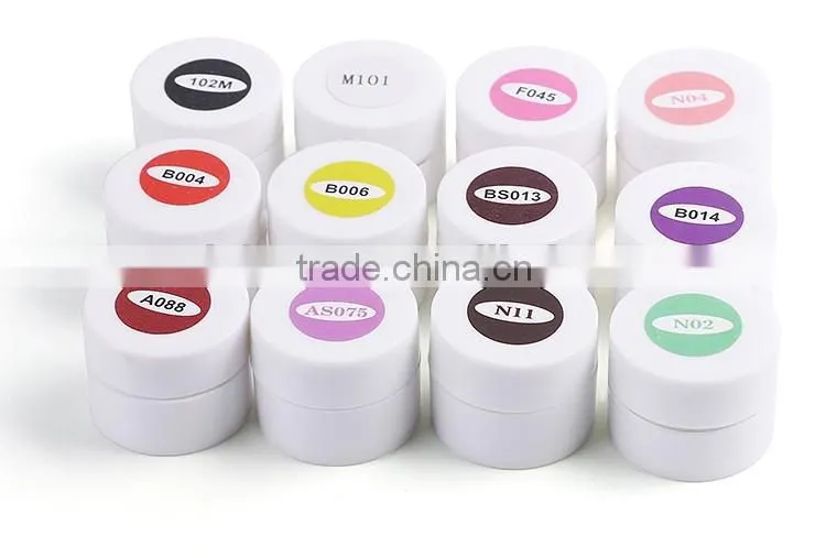 New 12PCS PRO beauty choices colored uv gel polish for salon nail arts design