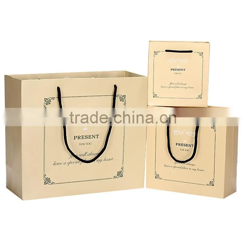 Soft color bag paper bag gift bag shopping paper bag high quality customized print your logo