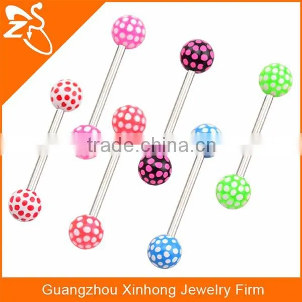 Cheap tongue barbell high quality personalized tongue rings for young ladies