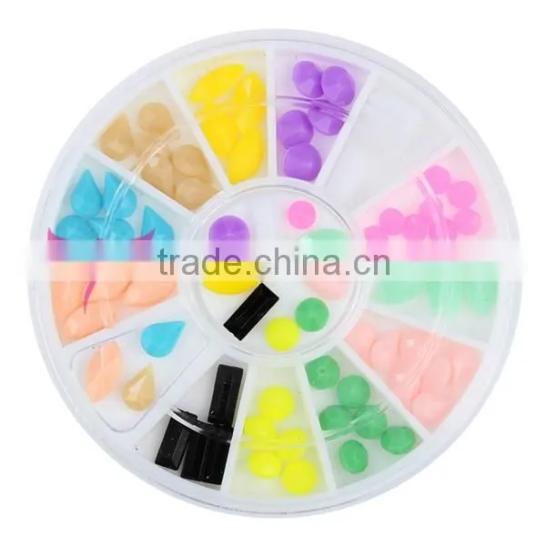 Fashion 12 colors glitter pearl for nail art decoration
