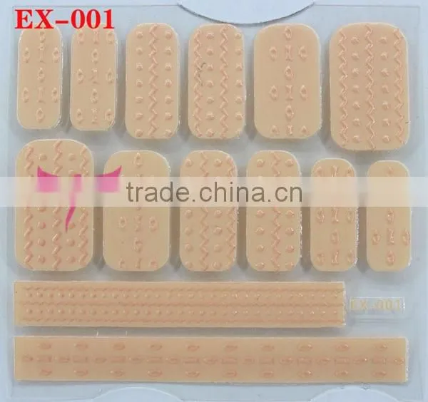 New nail knit foil sticker,2015 nail art sticker product