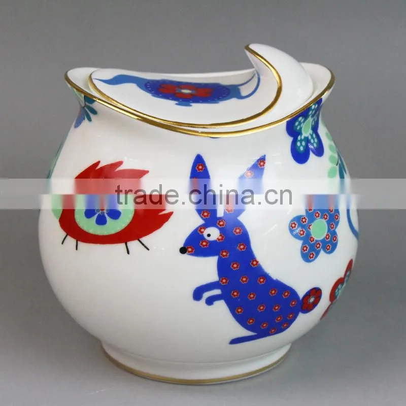 Ceramic Sugar Pot , Honey Jar , Jam Jar