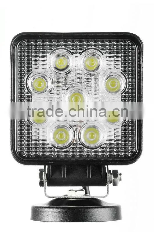 BEST SELLING!!! IP67 High Power 27W LED Lamps, Off-road LED Work Light, 27W LED Work light
