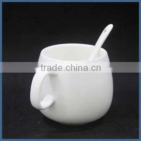 Low MOQ plain white custom print ceramic mugs for customize