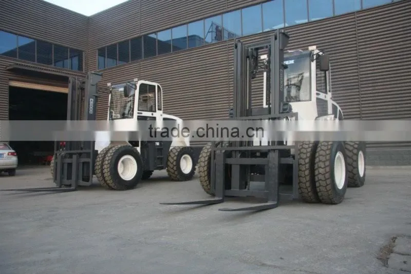 All rough terrain forklift with 6 tons rated loader terrain forklift
