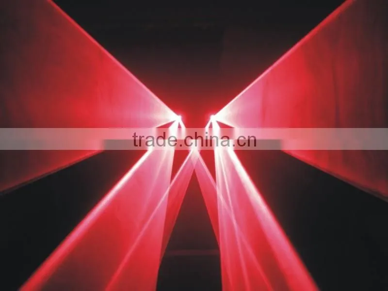 single red 200mW laser light with double holes by step motor