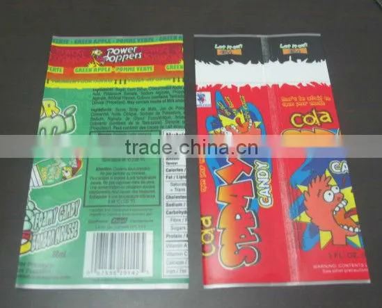 Colorful PVC Shrink Wrap Bottle Label