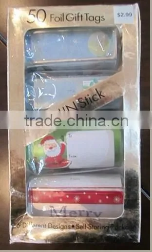Peel N' Stick foil roll sticker pressure sensative