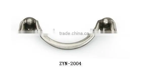Fancy cabinet handle with antique silver