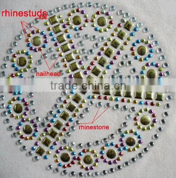 hot fix half round,hotfix rhinestuds,hot fix nailhead