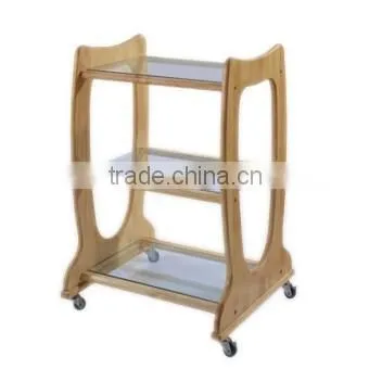 3916M hand trolley hair salon trolley wood beauty salon trolley cart salon trolley
