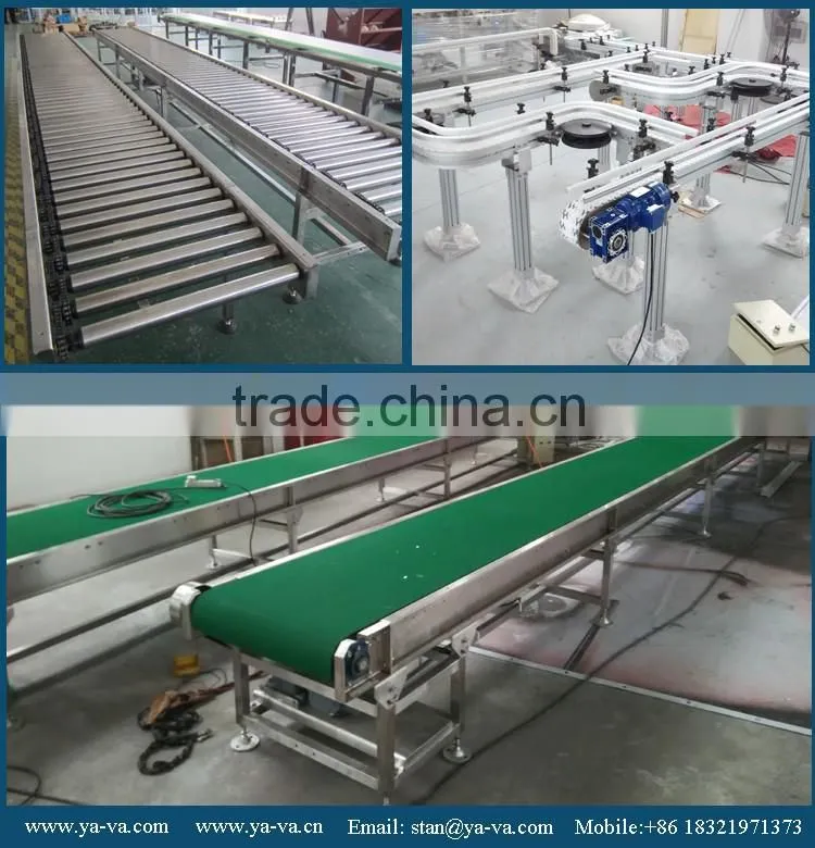 flexible lifting vonveyor system for bottles