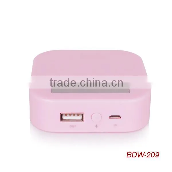 2014 latest design portable power bank 5600mAh with external battery