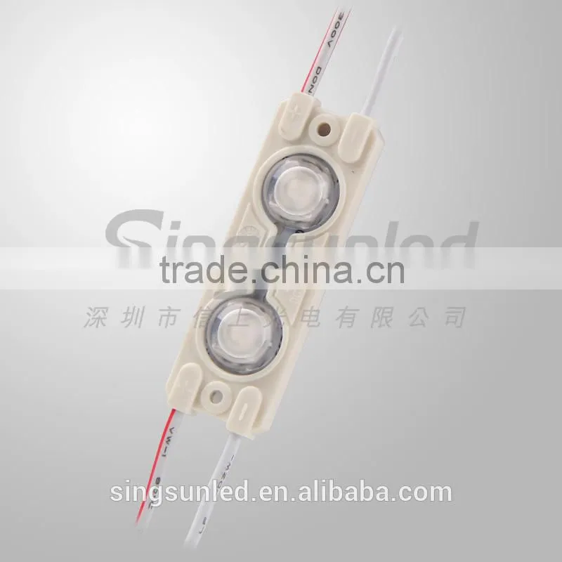 Waterproof IP66 2 chips led module SMD5050 white led module with lens