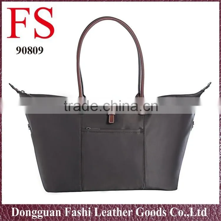 women's fashional 2016 big nylon/leather travel bags at low price