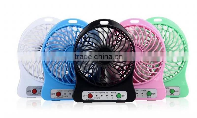 NEW Outdoor Protable Mini Cooling USB Desk Fan Super Mute Cooler Desktop PC Blue